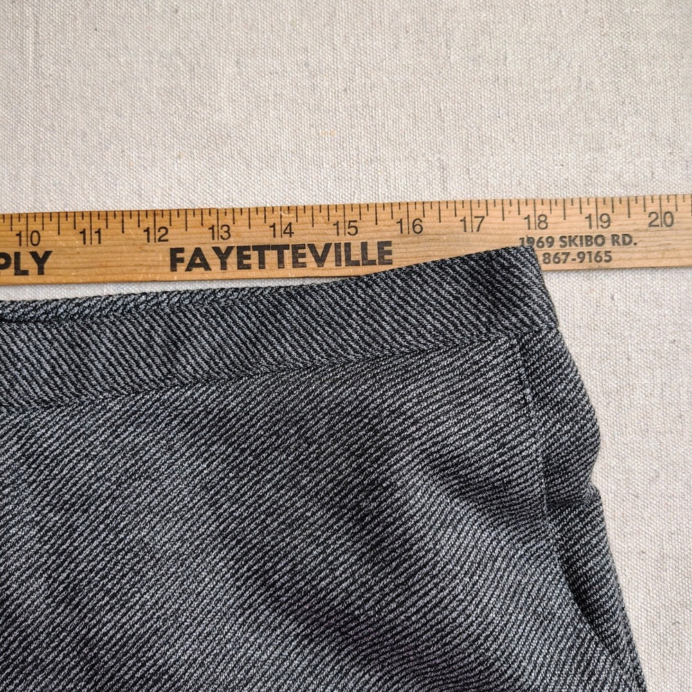 Alfred Dunner Womens SZ 18 Straight Leg Pants Black White Herringbone Officecore - Picture 5 of 8